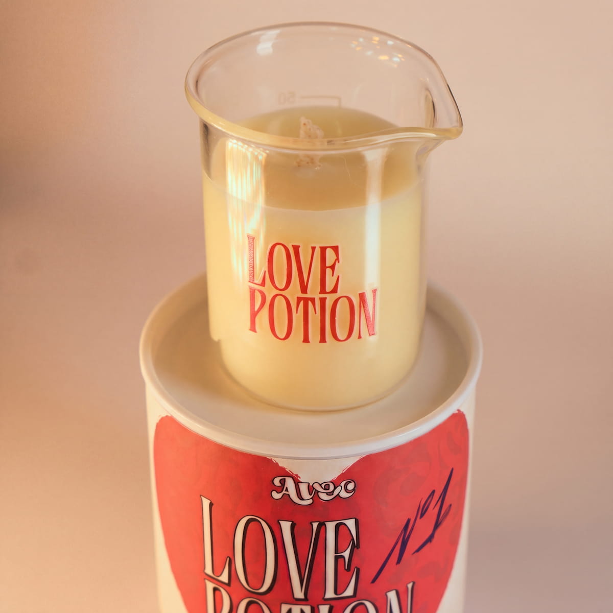 Vela de Massagem Love Potion em becker de vidro